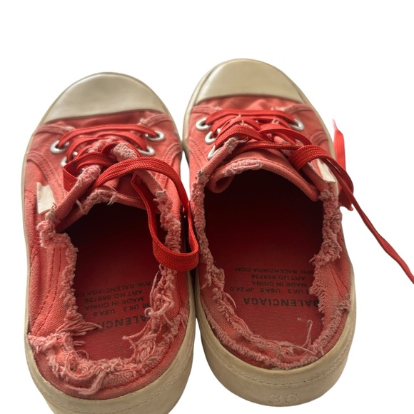 Balenciaga Paris Mule Sneakers in Red Canvas size 6 - Picture 4 of 8